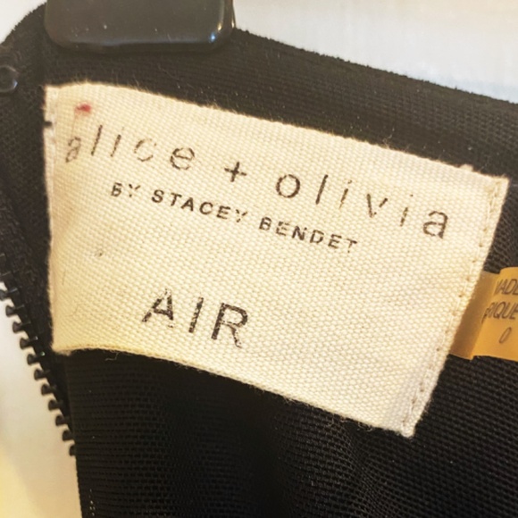 Alice + Olivia black mesh dress size 0 - Picture 3 of 6